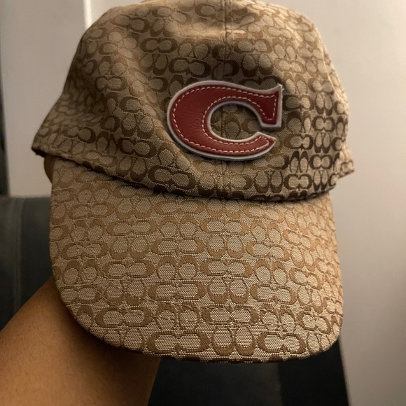 Coach Other - Coach Kids Signature Logo Baseball Cap - Brown & Tan Size S/M NWOT